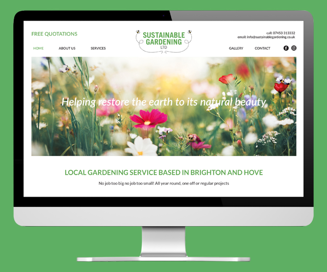 Website for Gardening firm